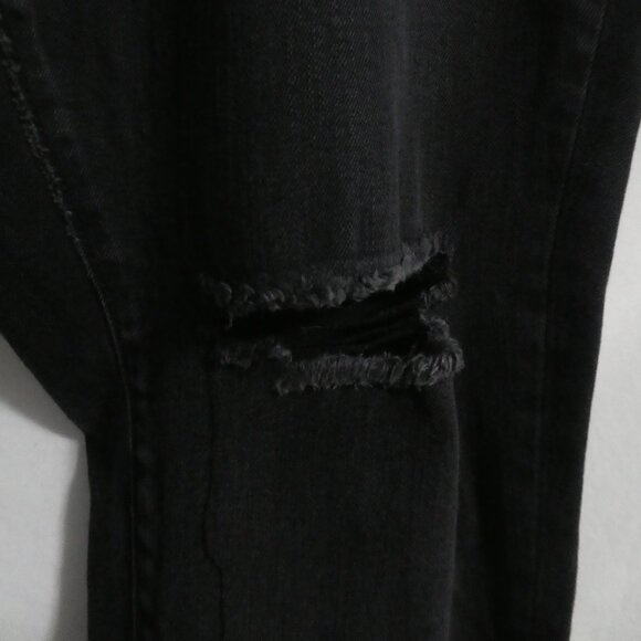 JOE FRESH + | size 18 | Classic Slim | Black Distressed Denim Jeans - Picture 10 of 16